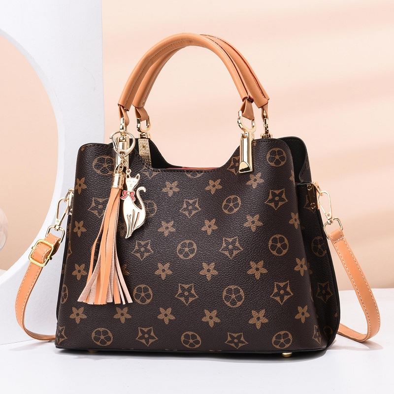 JK 970 1KG MUAT 2PCS TAS HAND BAG WANITA SELEMPANG IMPORT MOTIF MONOGRAM ELEGAN Y9230 T3144 U4444