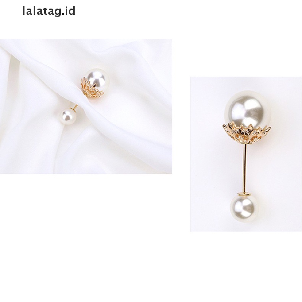 [lalatag] Bros Pakaian Mutiara Kerah Pin Sweater Dress Brooch Celana Pin Lencana Gesper [ID]