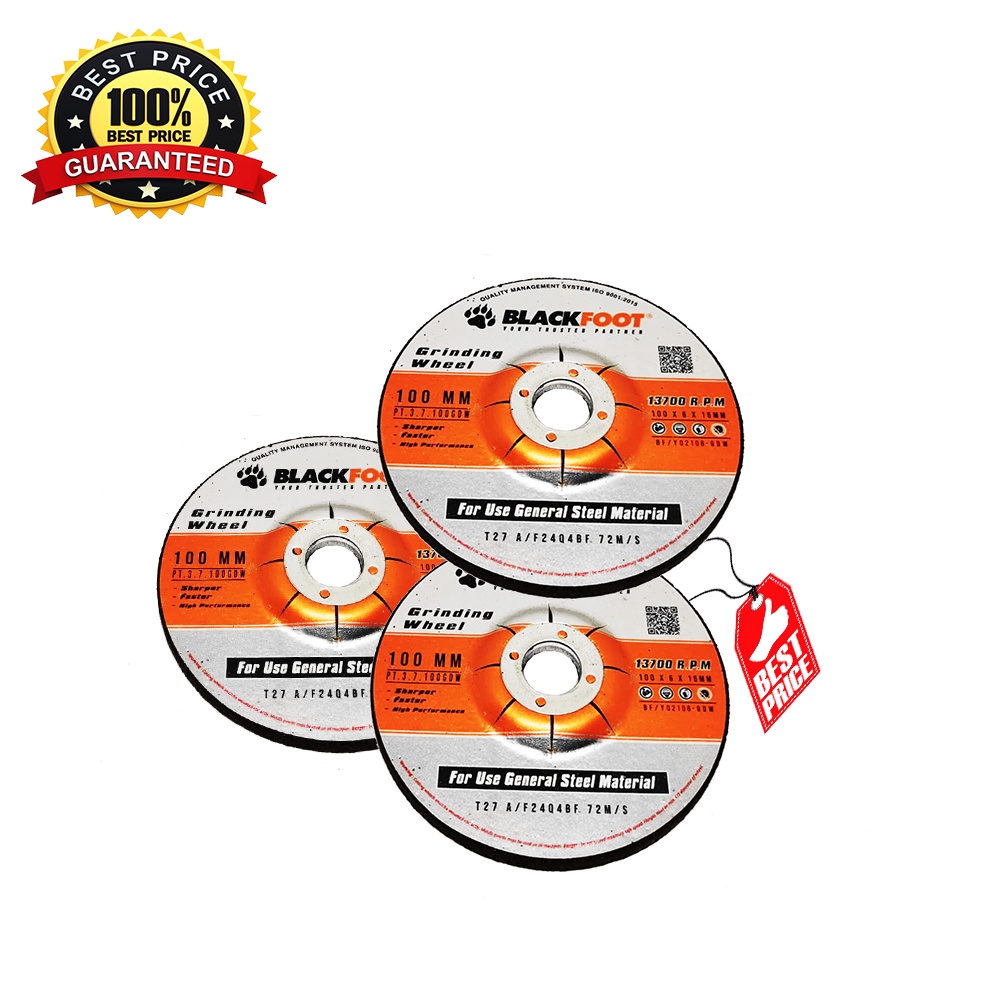 Batu Gurinda Poles Blackfoot 4X6X100MM Blackfoot