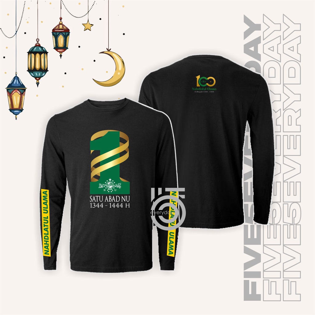 KAOS SATU ABAD NU 1 ABAD Nahdlatul Ulama STANDARD DISTRO MUSLIM UNISEX