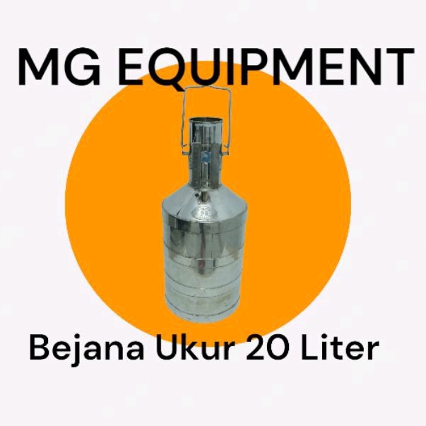 Bejana Ukur Bahan Stainless 5, 10, 20 liter