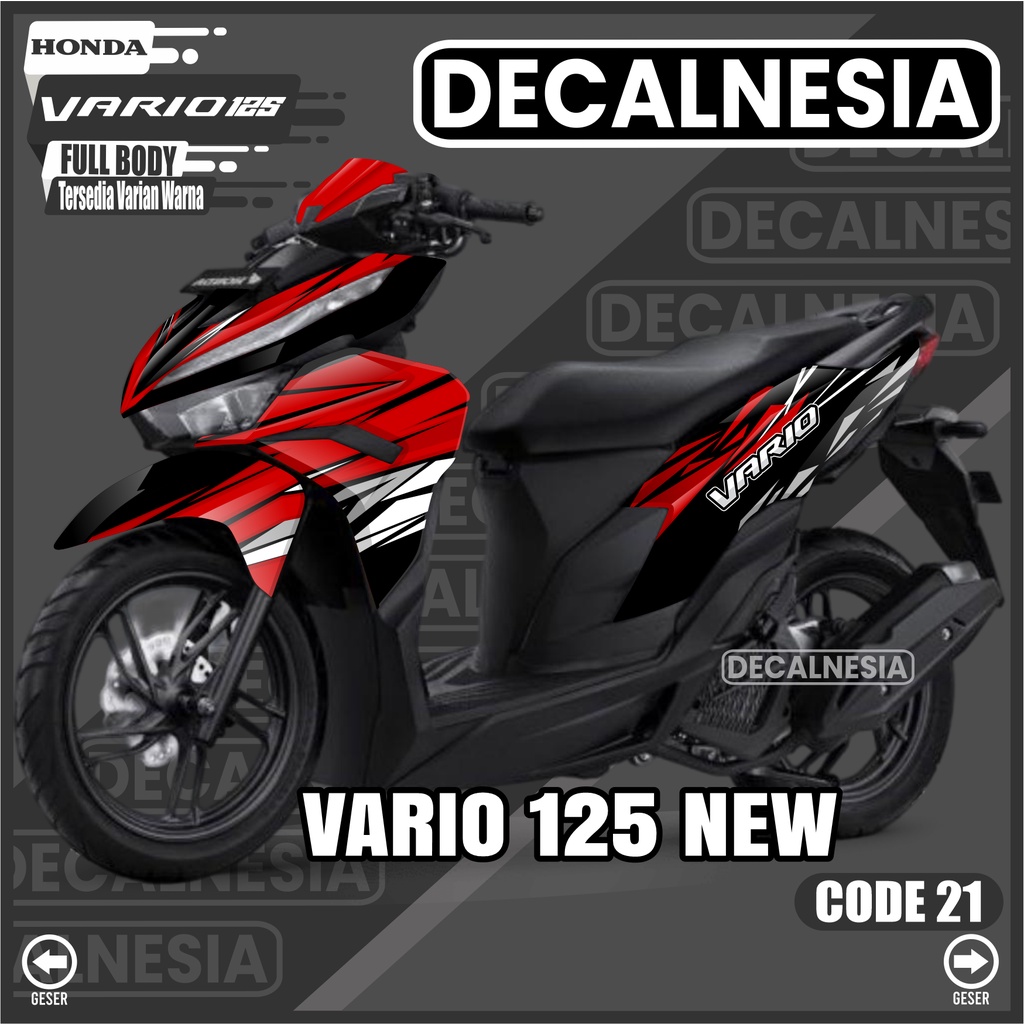 Decal Vario 125 New 2022 2023 Full Body Stiker Motor Honda CBS ISS SP Sticker Variasi Modifikasi Rac