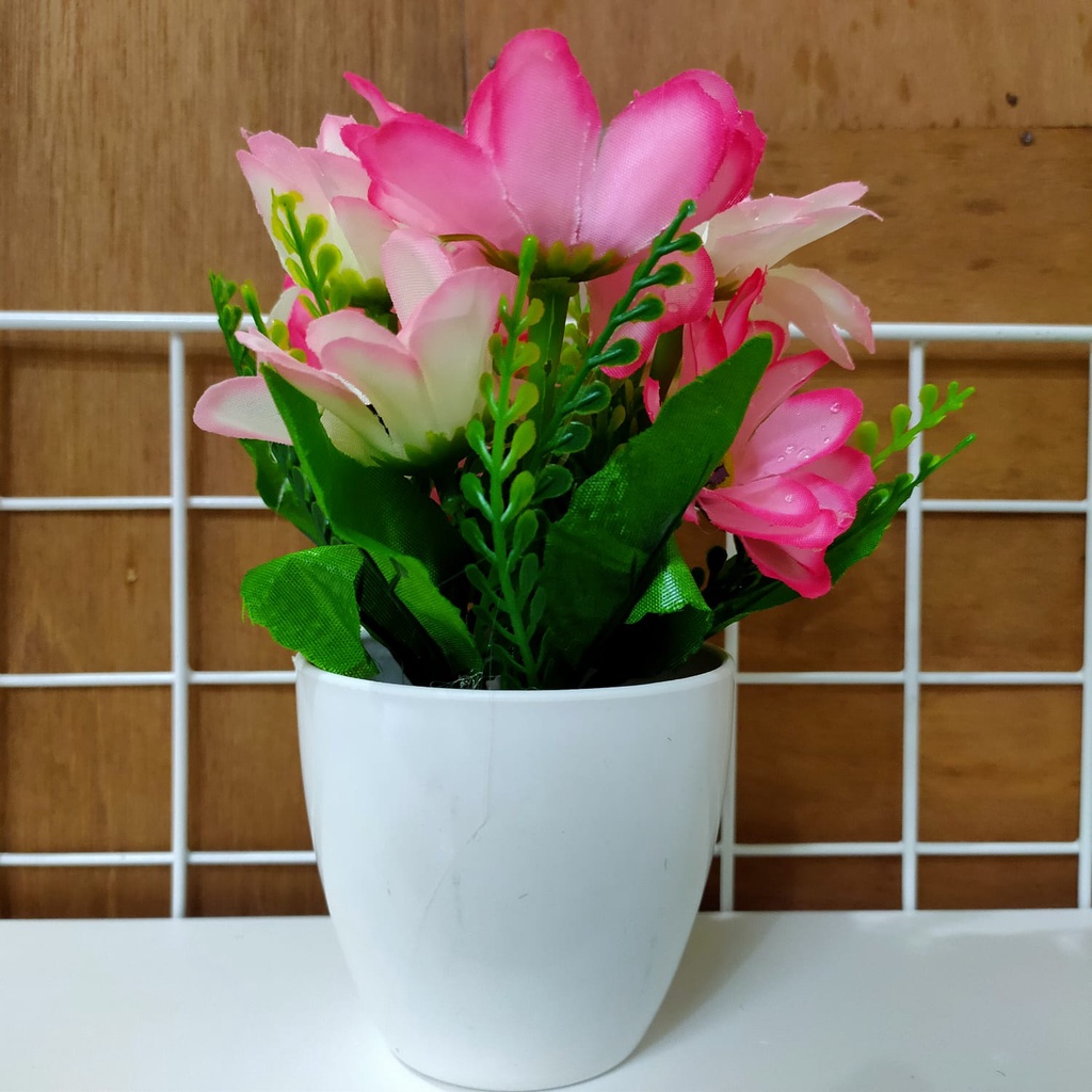 Mega_1688 Bunga Hias Meja Plastik Artifisial Tanaman Hias Plastik