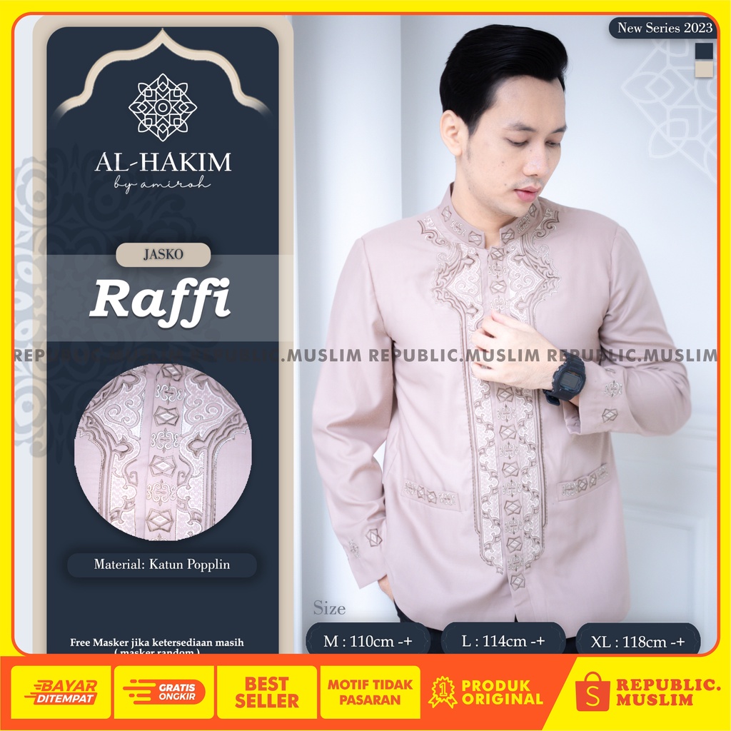 JAS KOKO DEWASA JAS KOKO PRIA DEWASA BAJU KOKO PRIA BAJU KOKO PRIA LENGAN PANJANG BY AL-HAKIM