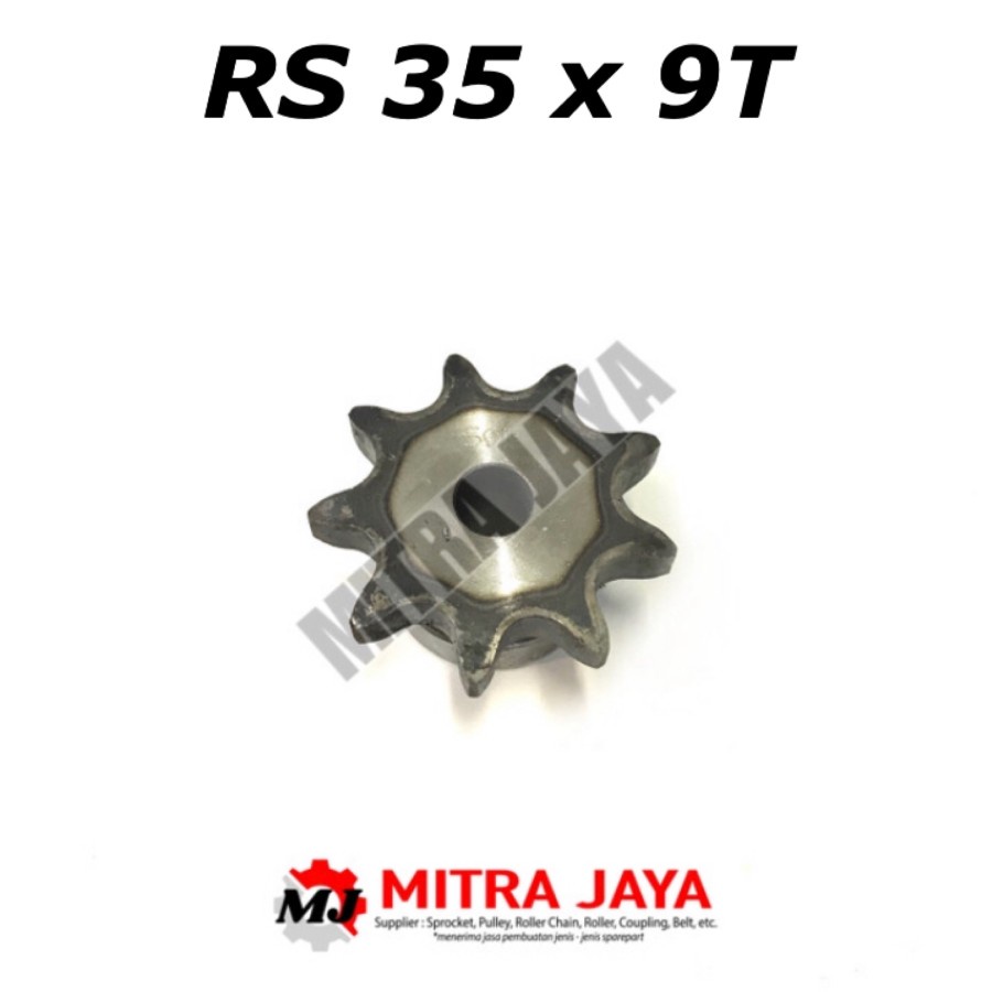 SPROCKET GEAR SINGLE RS 35 x 9 SPROCKET RANTAI GIGI 9T