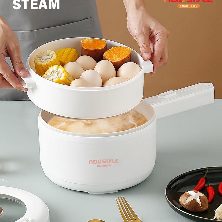 ❤[PROMO MURAH]❤ Newstyle Panci Listrik Y25 Lapisan Keramik Anti-lengket Electric Pot Portable