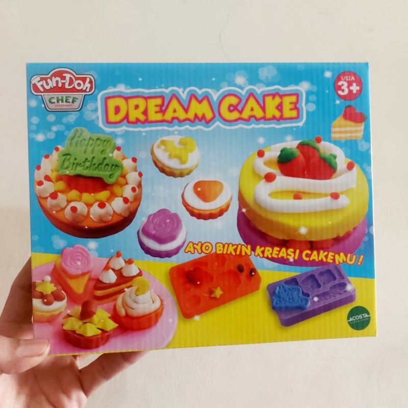 Mainan Fun Doh Dream Cake - Play Fundoh Lilin Edukatif Anak Perempuan