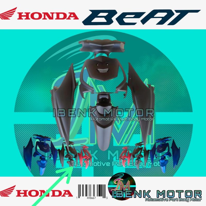 Cover Body Halus Beat Karbu Hitam Doff Kvy