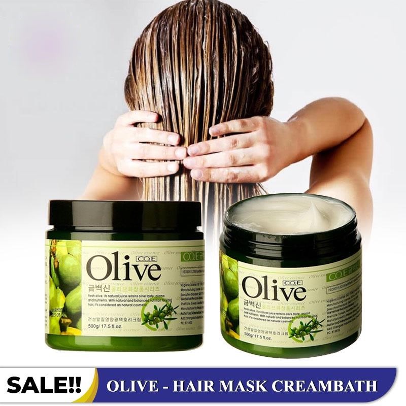 [ READY STOCK ] Hair Mask Creambath Masker Rambut Murah ala Salon Ekstrak Minyak Zaitun 500gr