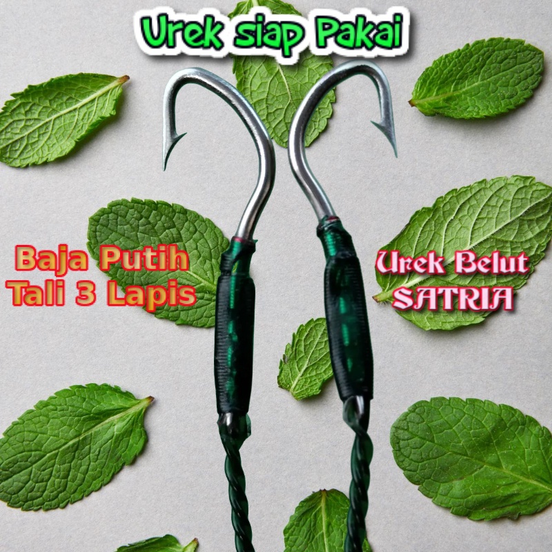 Pancing Belut Sawah Kail Pancing Belut Sidat Model SATRIA Bahan Baja HITAM tali senar niylon 3 lapis