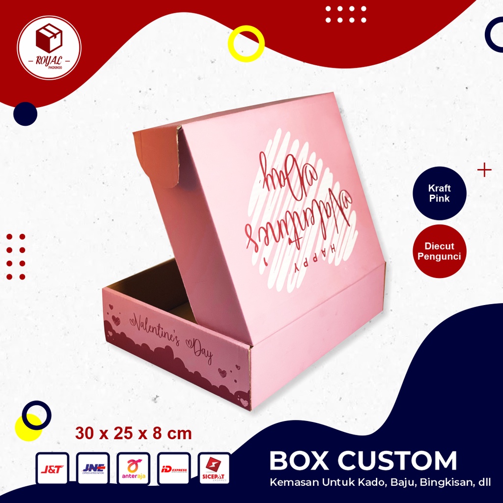 

Kotak Kado - Box Valentine Day Uk. 30 x 25 x 8 cm - HampersBox/ValentineDay/BoxKado/Giftbox