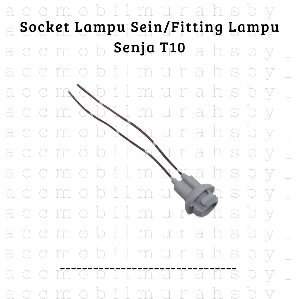 Soket Fiting Lampu LED Tancap T10 Female Socket Adapter Connectors Senja Sein Motor Mobil HARGA PER 1 PCS