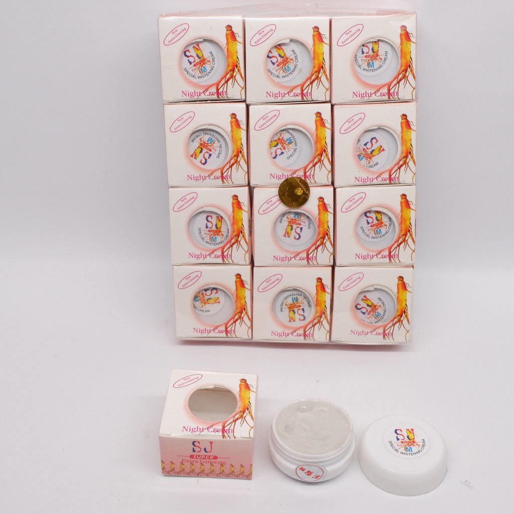 [ 6 PCS ] Cream Malam SJ Sinjung Extra Ginseng Original - Cream Pemutih Wajah
