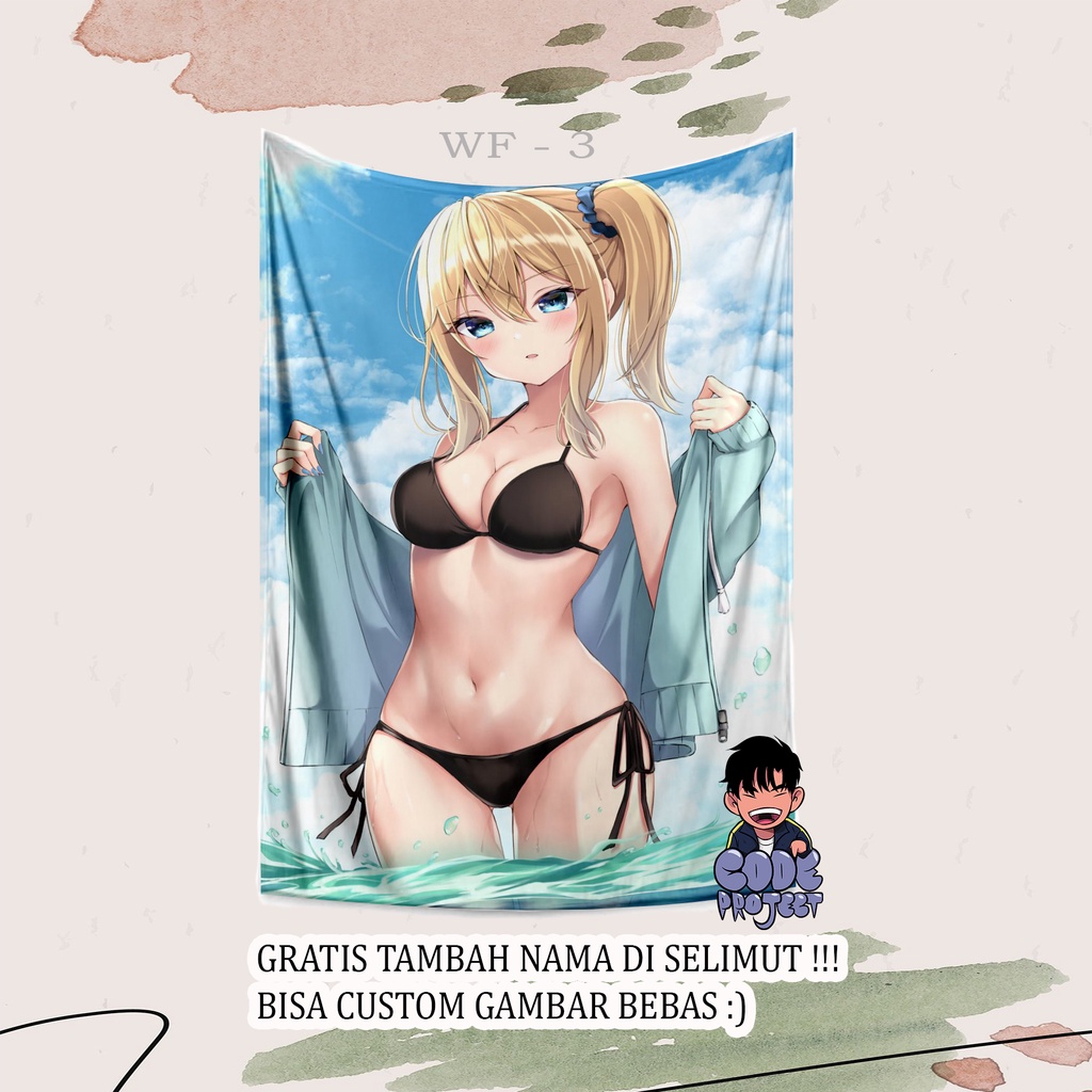 SELIMUT KARAKTER ANIME - selimut waifu - waifuu anime - selimut anime - selimut waifu - teman tidur 