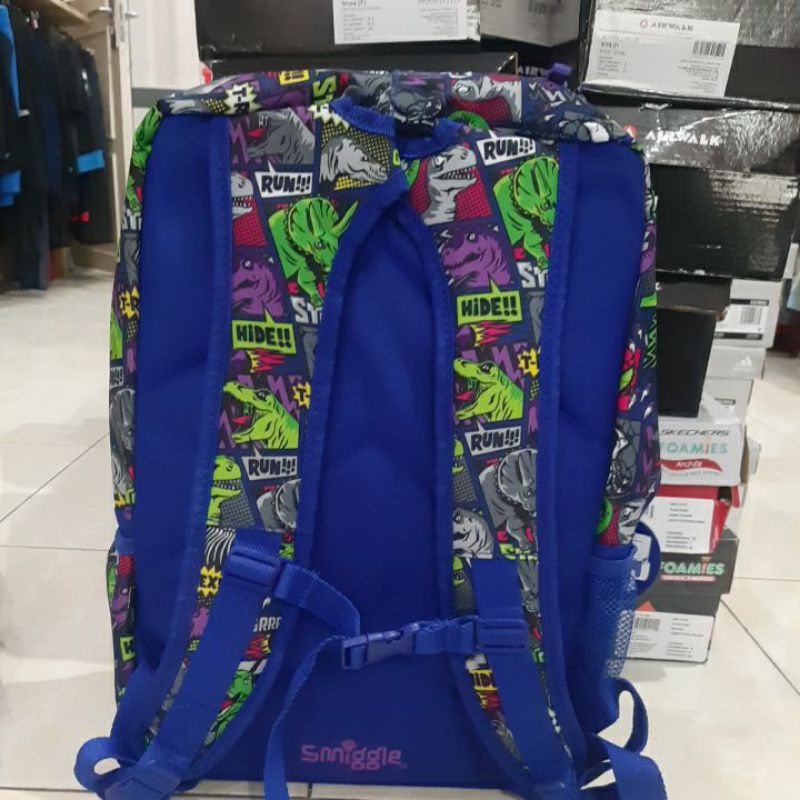 Tas Smiggle Attach Foldover T-Rex