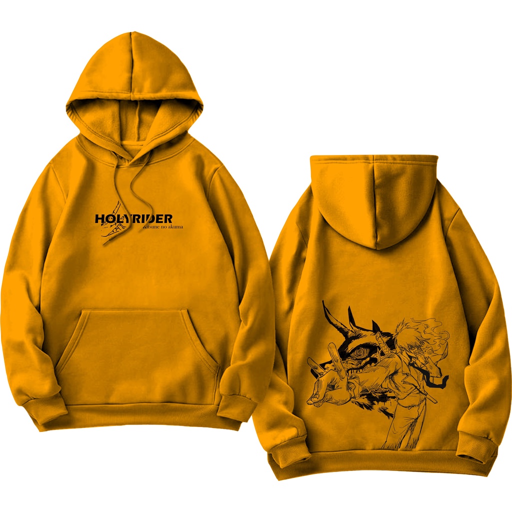 Aki Chainsawman Holyrider Jumper Hoodie II Sweater Hoodie Distro Sablon DTF Fleece Cotton Size M-XXL (Pria &amp; Wanita) Free stiker&amp;Gantungan Kunci