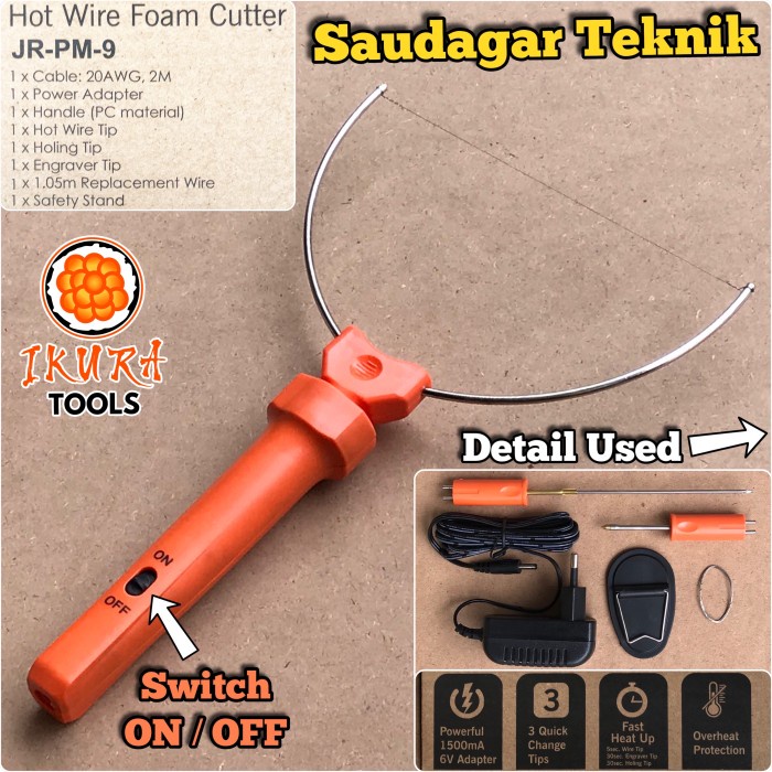 

Mew Styrofoam Cutter Alat Pemotong Gabus Busa Kualitas Baik