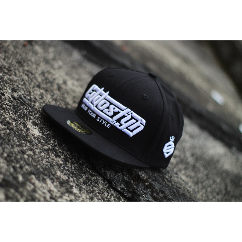 Topi Pria Dewasa Snapback Hip HopOriginal Distro Premium EDSTN Unisex Full Black Wear Your Style