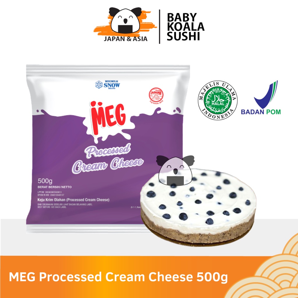 MEG CHEESE Processed Cream Cheese 500g Halal