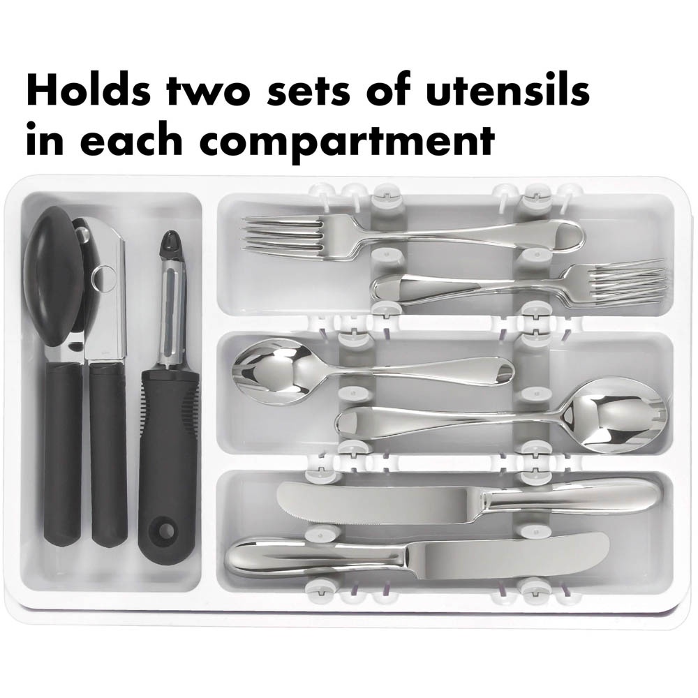 Expendable Utensil Organizer R926 - Organizer Laci Expandable Bisa Diatur Lebar Sesuai Keperluan Untuk Menyimpan  Seperti Alat Masak Alat Makan Dan Peralatan Dapur, Rumah Dan Kantor Banyak Lagi