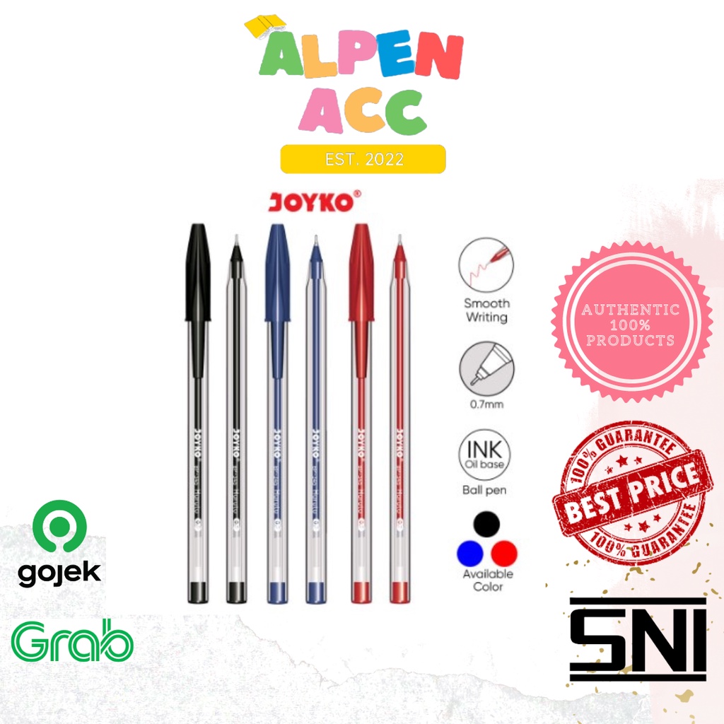 

JOYKO Pulpen | Ball Pen Pulpen Pena Joyko BP-345 Haruto 0.7 mm