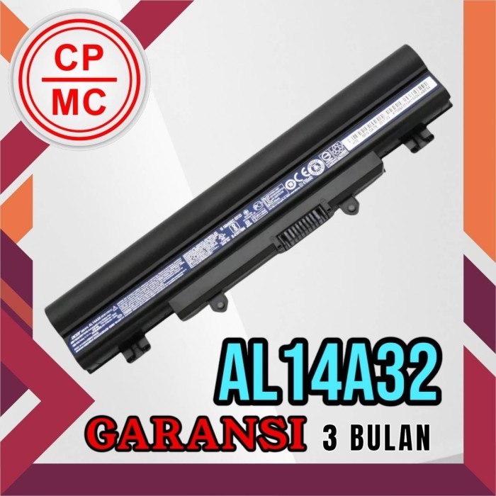 Baterai Acer Aspire E14 E15 E5-411 E5-421 E5-471 E5-511 E5-521 AL14A32