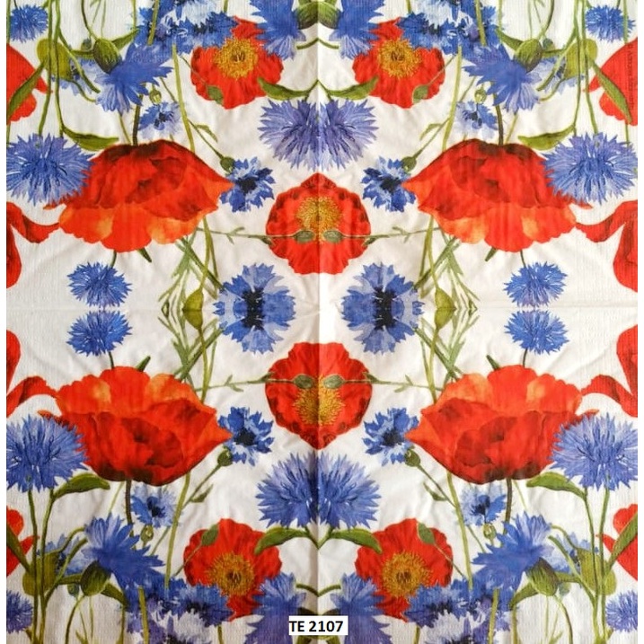 TISU NAPKIN DECOUPAGE EROPAH 33X33 CM TE 2107  TTS