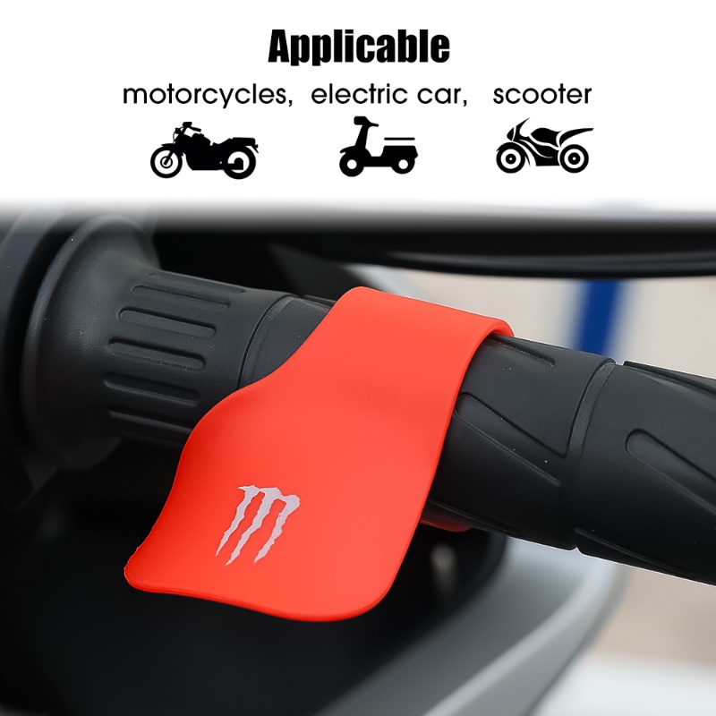 1pc Motor Throttle Assist Wrist Rest Control Grips Handle Throttle Booster Klip Bagian Modifikasi Untuk Aksesoris Pegangan Motor