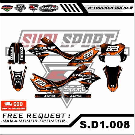 DECAL STIKER STRIPING DTRACKER 150 NEW FULL BODY (CODE S.D.001)