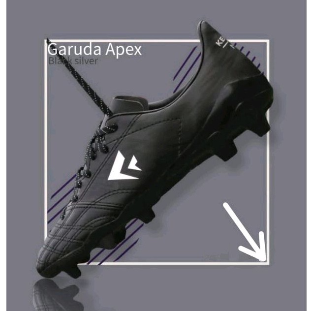 PROMO SEPATU SEPAK BOLA SEVSPO KEMPO NL GARUDA APEX FG BLACK 100% ORIGINAL SEPATU BOLA HITAM COD