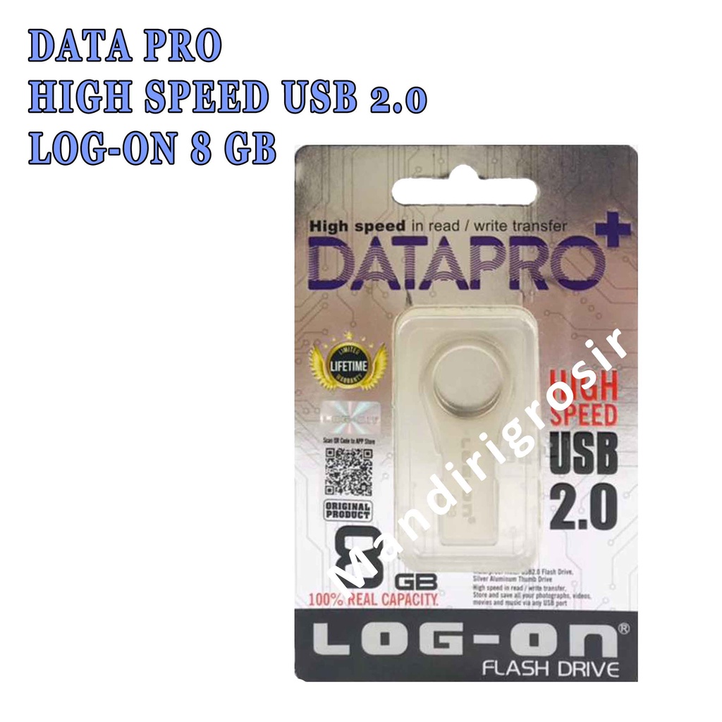 Data Pro* Flashdisk* High Speed USB 2.0* log-on 8gb