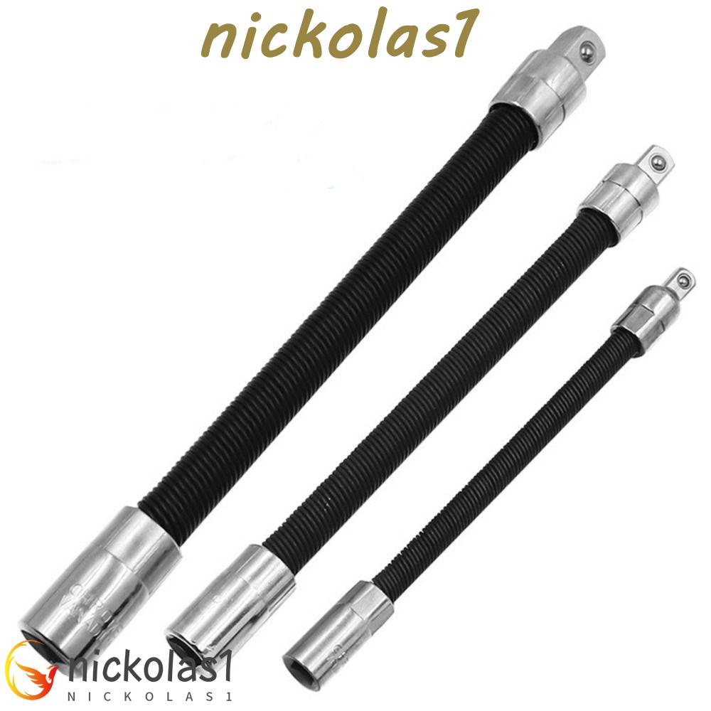 Nickolas1 Batang Ekstensi Fleksibel 1per4 3 /8 1 /2 Hex Shank Socket Extension Rod Ratchet Wrench Extender Wrench Extended Hand Tool Extension Sambung Batang