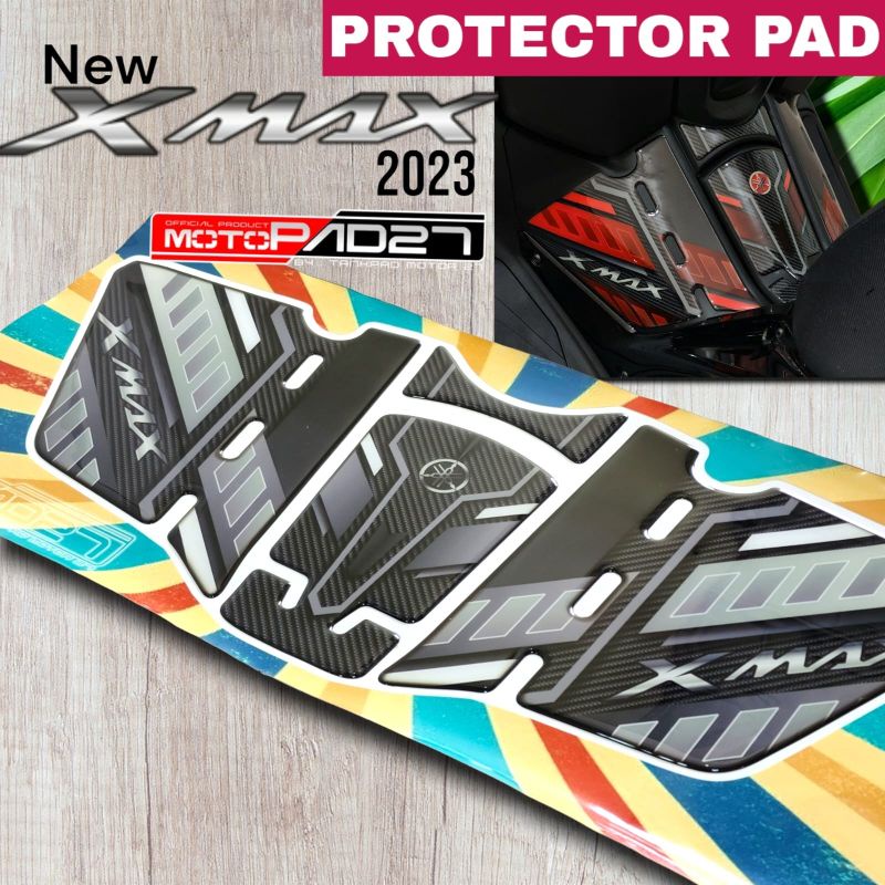 Motopad27 Stiker resin Xmax 2023 Deckpad New Xmax Stiker timbul protector Tankpad YAMAHA XMAX 2023