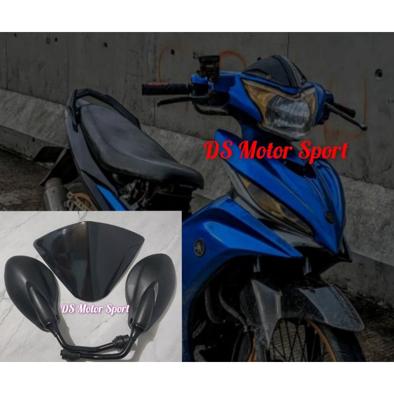 TERLARIS PAKET JUPITER MX NEW 135 VISOR JUPITER MX NEW 135 PLUS SPION JUPITER MX NEW MODEL TERBARU