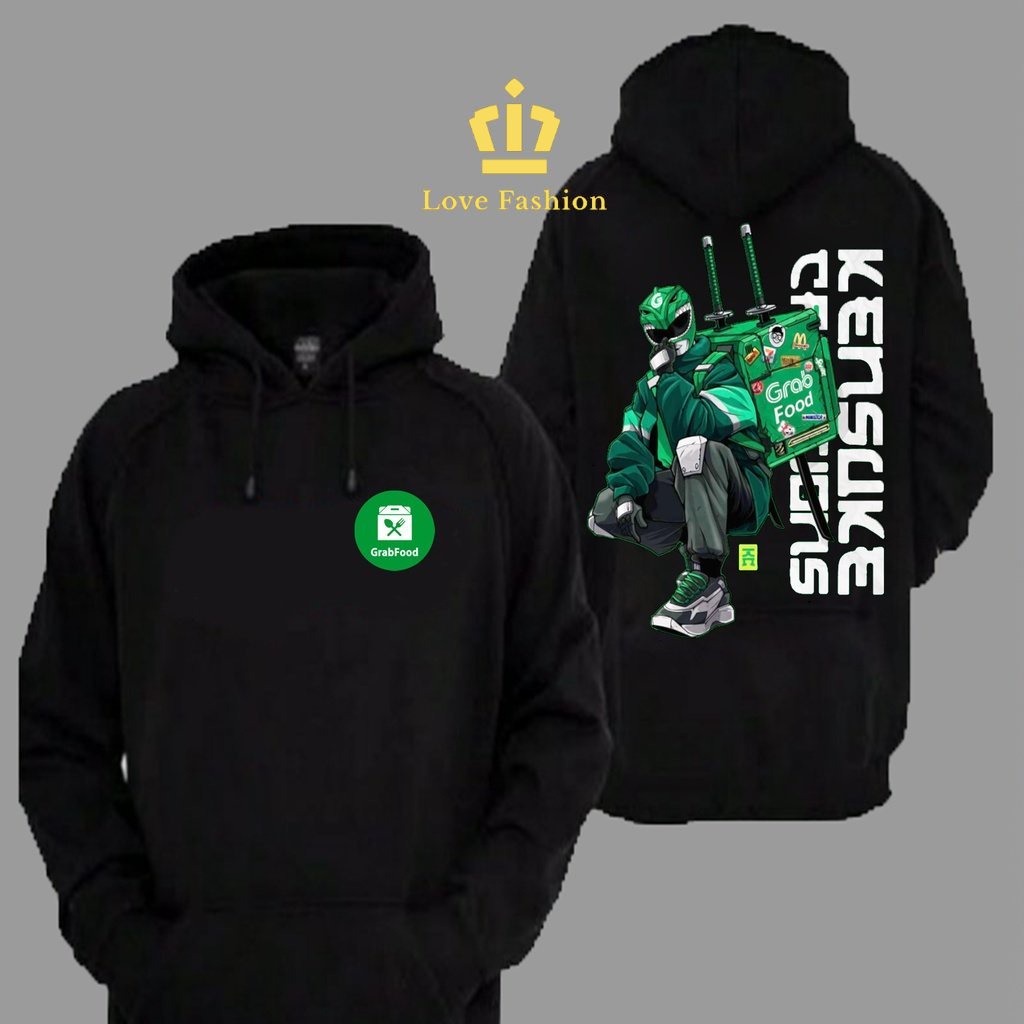 Sweater Hoodie Distro Ojek Online GrabFood Komunitas Premium Terbaru