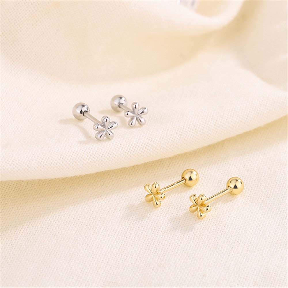 [COD Tangding] Indah Sederhana Anting Bunga Wanita Gadis Lucu Studs Earring Perhiasan Aksesoris