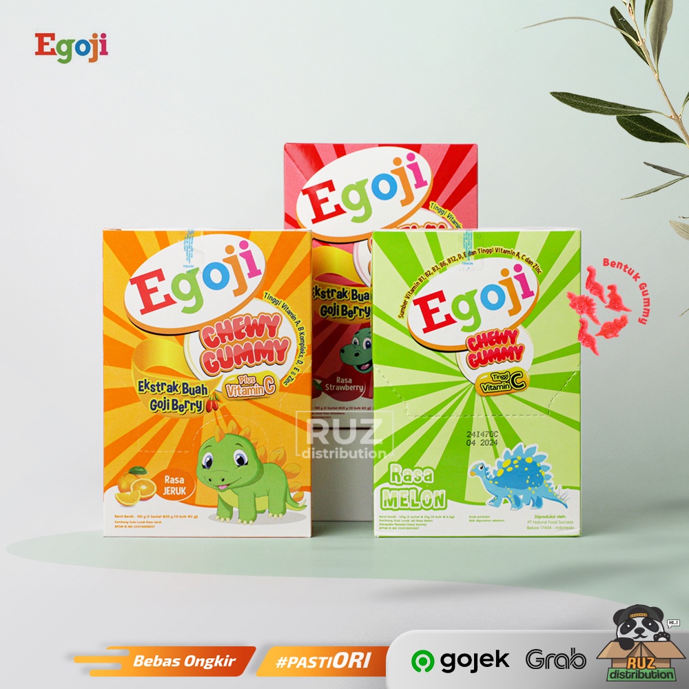 Egoji Chewy Gummy Vitamin Anak / Permen Multivitamin Anak Box