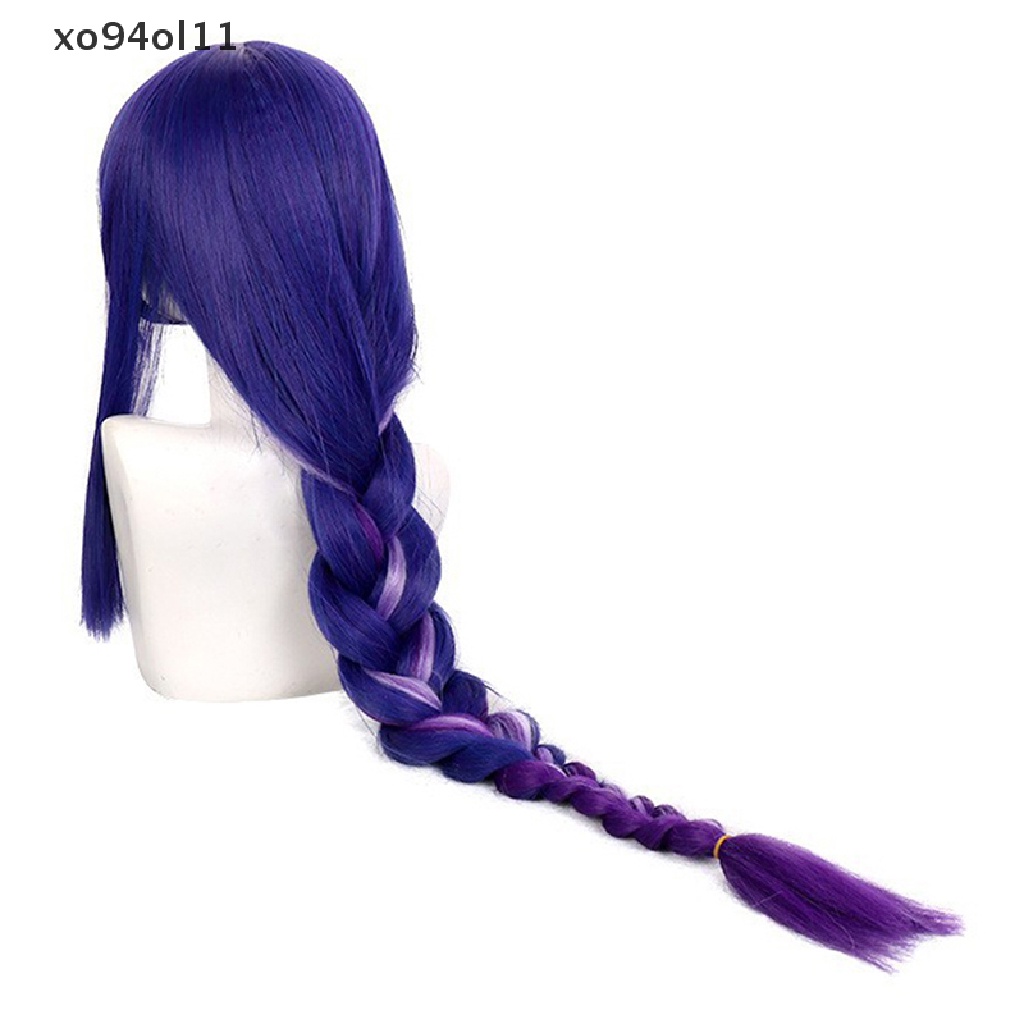Xo Game Genshin Impact Raiden Sho Baal Wig Cosplay Wig Pewarna Gradasi Panjang OL