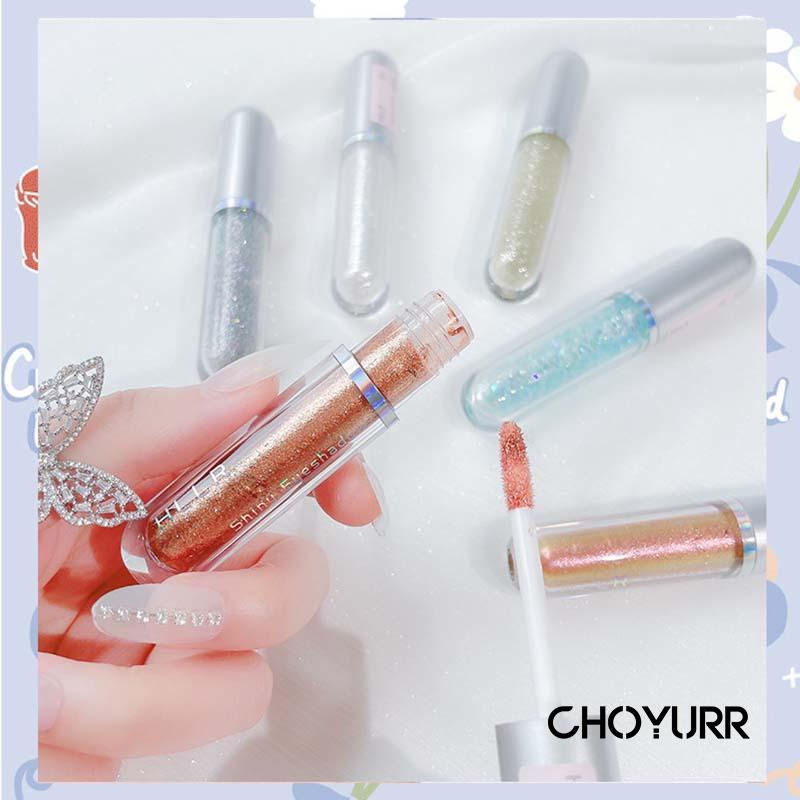 【COD】Eye Shadow Liquid Glitter Liquid Round Tube Pearlescent Brightening Monochrome Eye Shadow Eyeshadow Shimmer Eye Makeup-CH