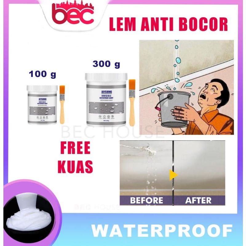 {DS} Lem Transparan Waterproof Lem Jaysuing Anti Bocor Untuk KERAMIK KAMAR MANDI KOLAM