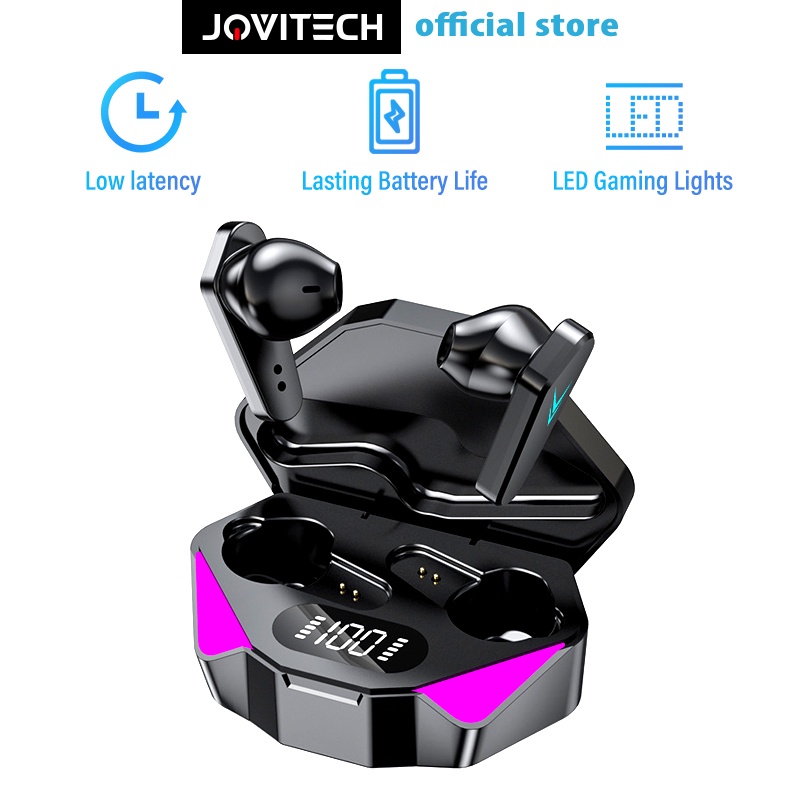 【COD】Jovitech Headset Bluetooth Gaming TWS T23 (X15) Bluetooth V5.0 LED Smart Display