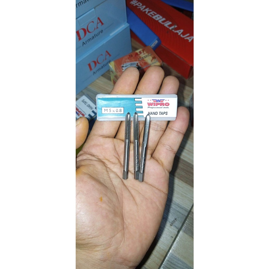 Hand tap wipro M 5 x 0.8 isi 3 pcs