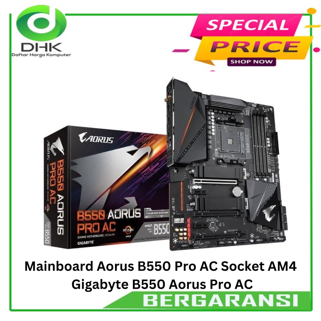 Mainboard Aorus B550 Pro AC - Socket AM4 - Gigabyte B550 Aorus Pro AC