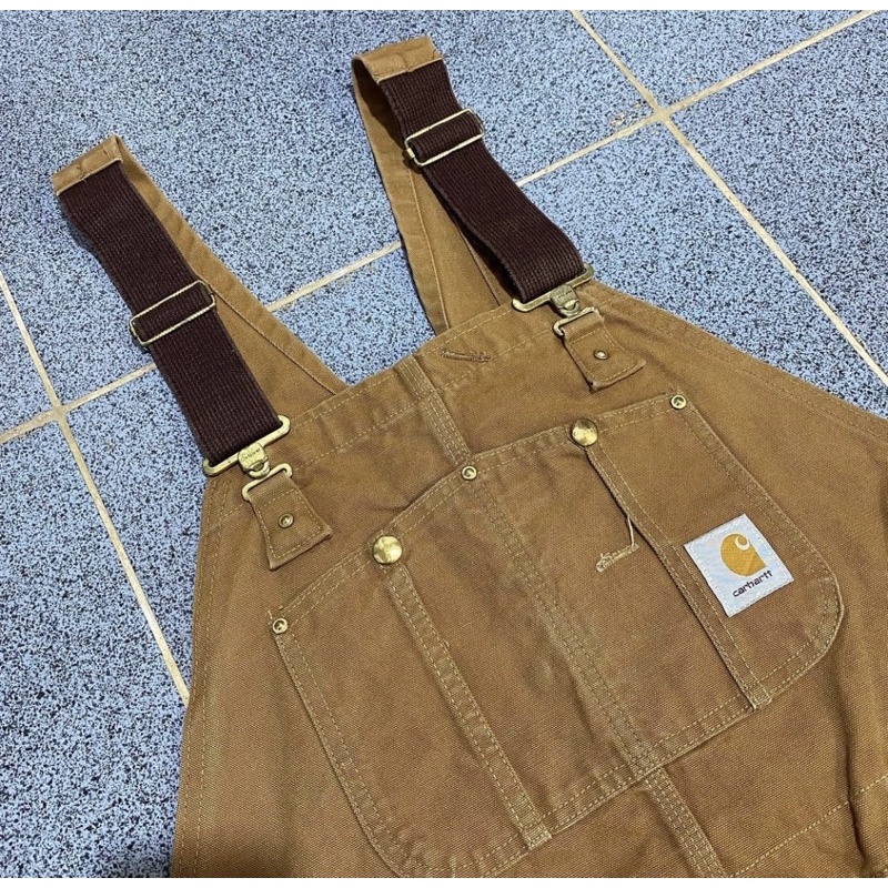 overall carhartt brown