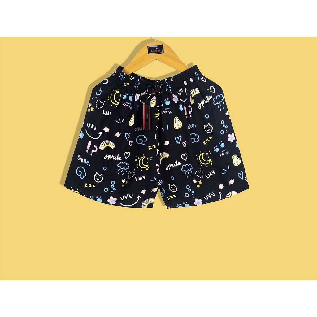 [COD] Ready  CELANA LOOPAY BOXER MOTIF HAPPE FEEL Original