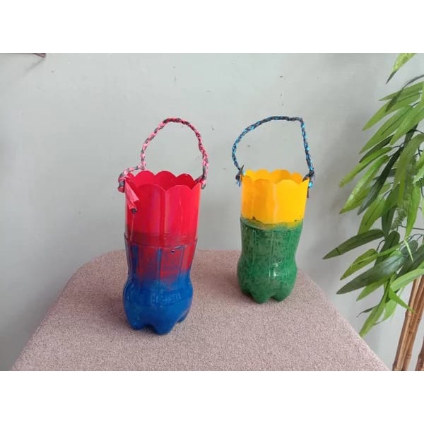 Pot Gantung Tanaman Daur Ulang Botol Bekas Kerajinan Botol Bekas Unik Pot Tanaman