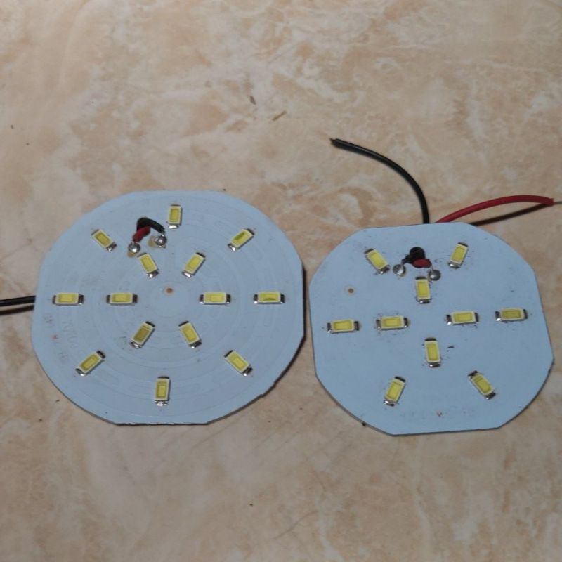 diy pcb led DC smd 5730 3,7v - 5v dc | lampu pb | lampu aquarium | jt | 60mm
