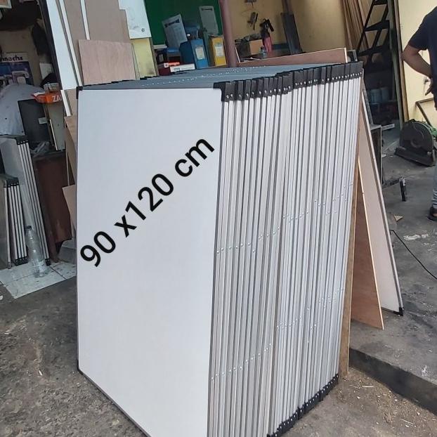 

whiteboard gantung 90 x 120 cm Nonmagnet