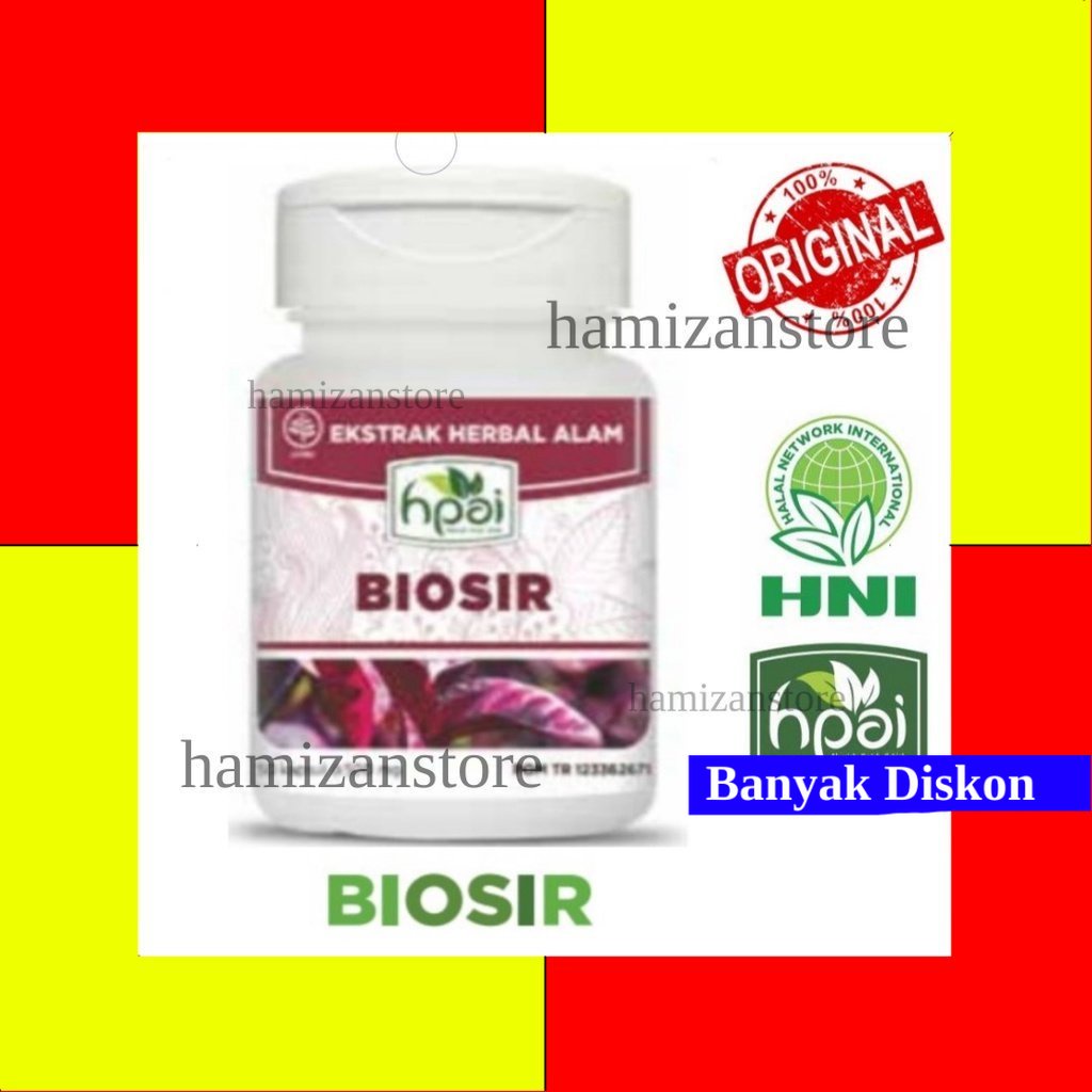 BIOSIR Suplemen Kesehatan Herbal Alami untuk Membantu meringankan gejala wasir dengan ekstrak Temula