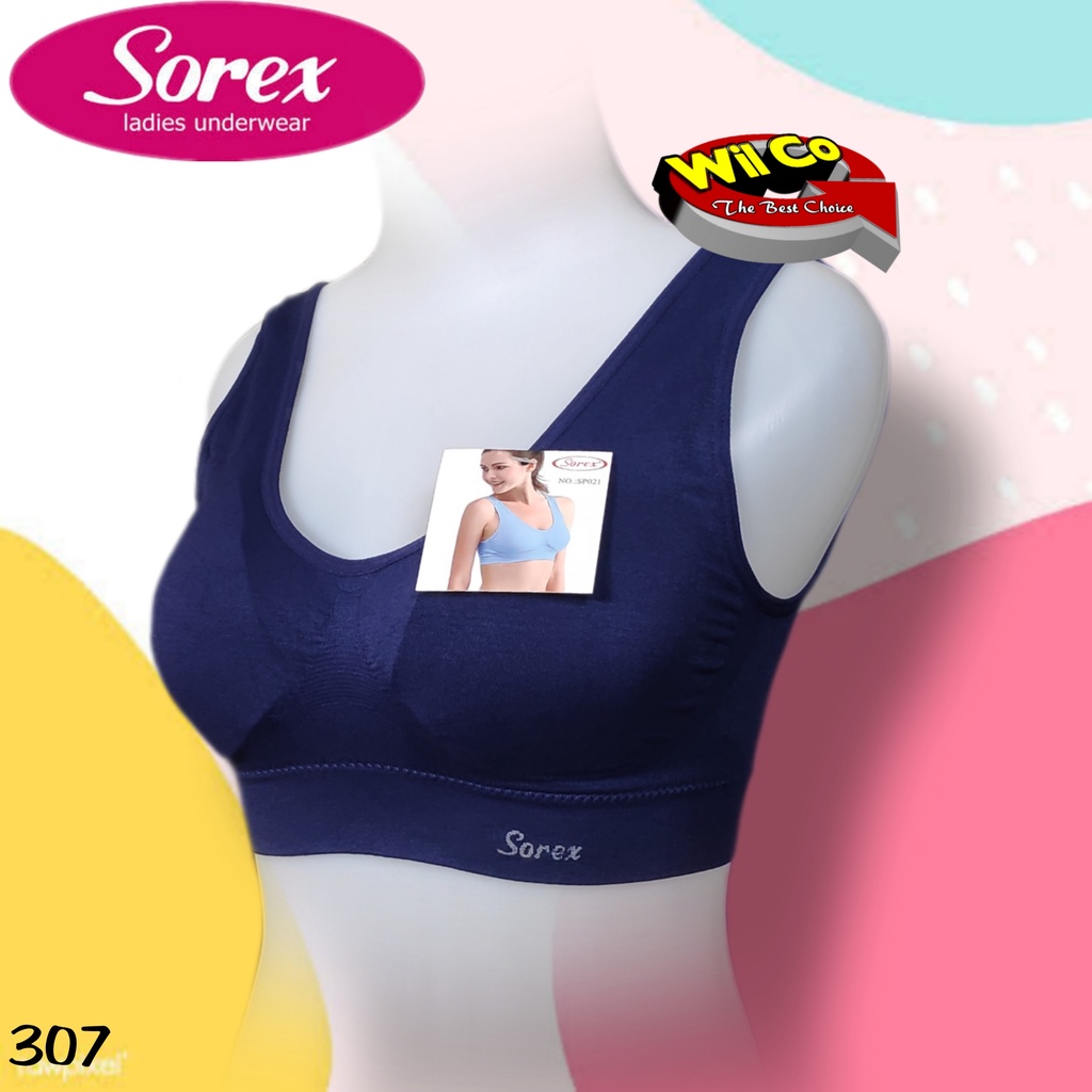 K307 - BRA/BH SPORT SOREX BUSA (bisa dilepas) STRETCH TANPA KAWAT FREE SIZE